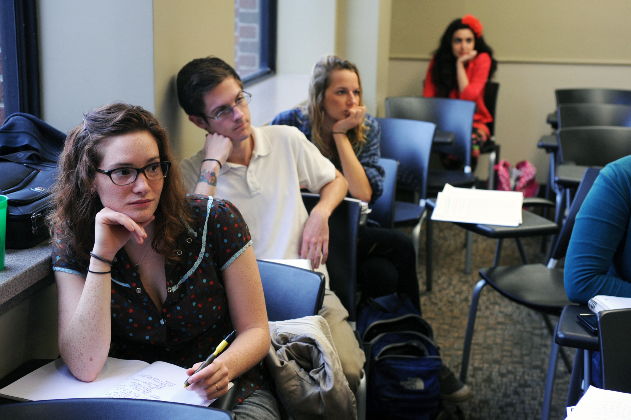 Students engaged in a classroom