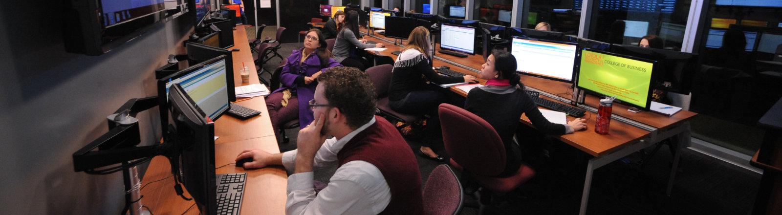 Students Working on Computers.